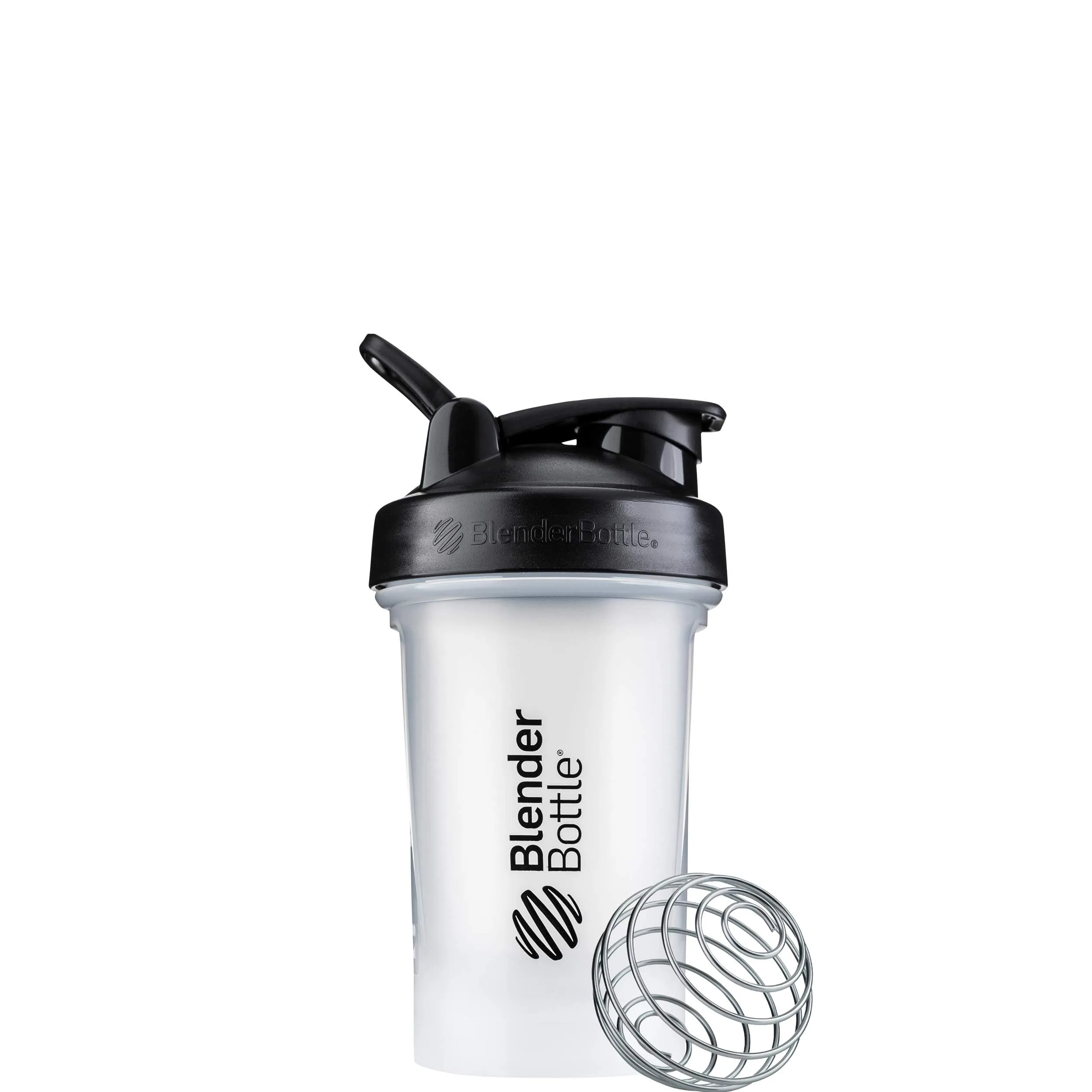 BlenderBottle Classic V2 Shaker Bottle with BlenderBall Whisk, 20-Ounce, Clear/Black - main product image