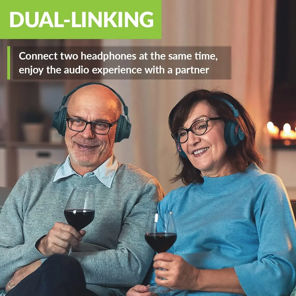 Avantree Audikast 3 Bluetooth TV Transmitter for 2 Headphones | 100ft Range, aptX-Adaptive, Optical & AUX Input - view 2