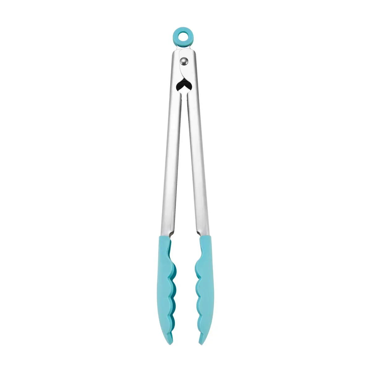 KitchenAid Silicone Tipped Stainless Steel Tongs, Black, 9 Inch | Heat-Resistant & Safe for All Cookware - main product image