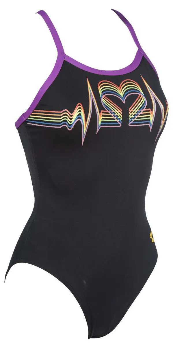 ARENA Pride Light Drop Back MaxLife One Piece Swimsuit, Black, 22 | MaxComfort & Chlorine Resistance for Competitive Swimmers - view 4