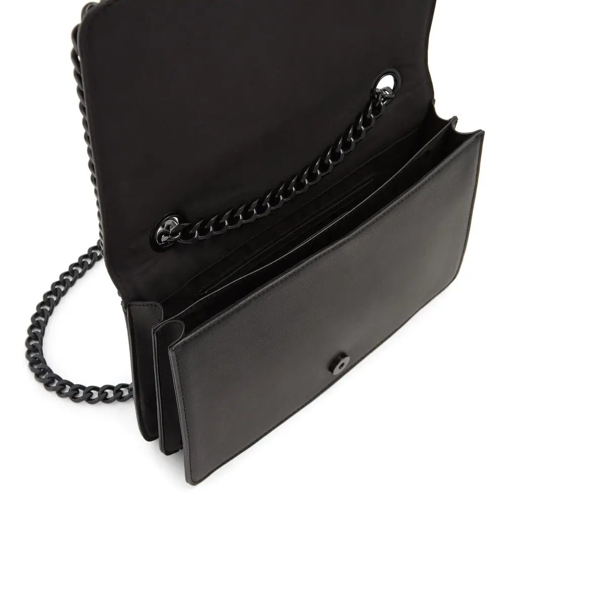 ALDO Women's Medium Greenwald Quilted Crossbody Bag Black | 30cm (11.7") x 19cm (7.4") - view 5
