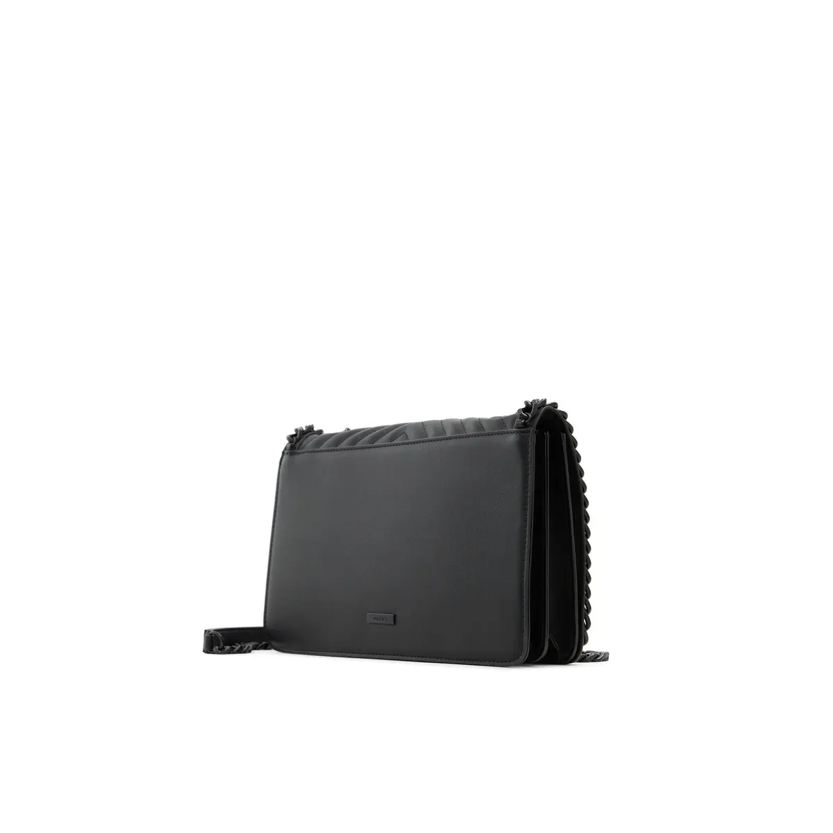 ALDO Women's Medium Greenwald Quilted Crossbody Bag Black | 30cm (11.7") x 19cm (7.4") - view 4