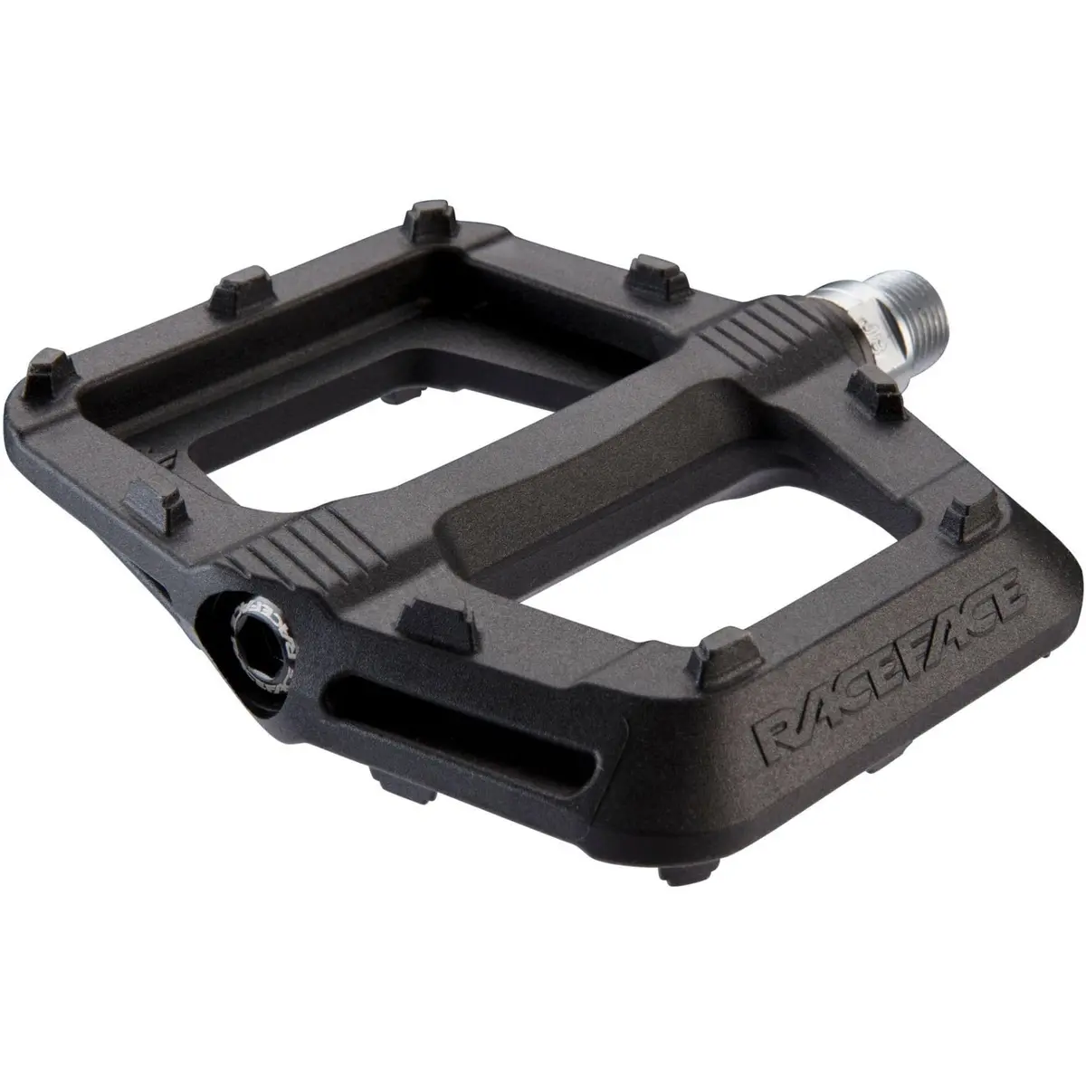 RaceFace Ride Pedals, Black, One Size | Modern Nylon Bicycle Pedal with 9/16 Inch Thread - main product image