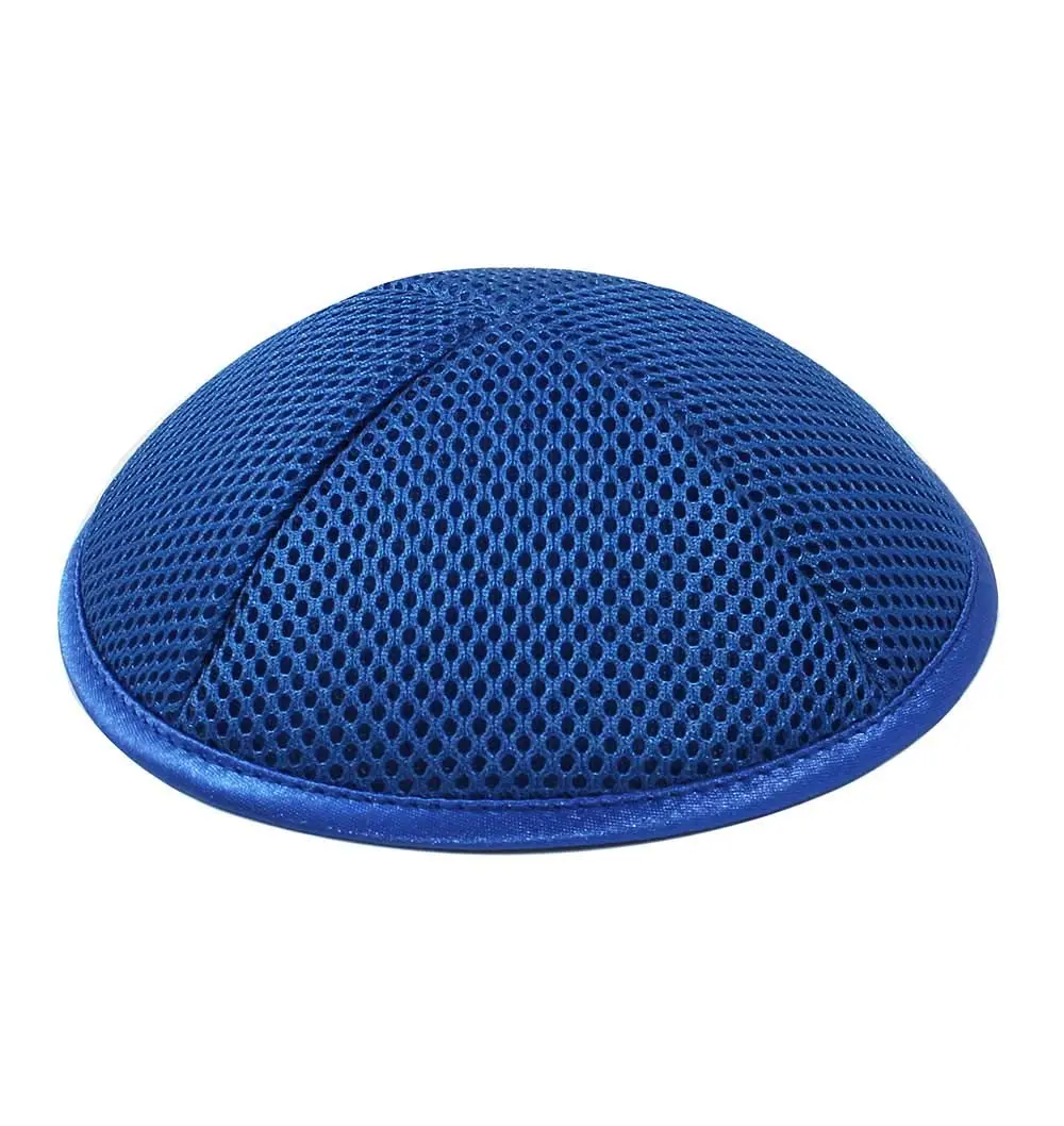 Zion Judaica Deluxe Mesh Kippah 6.25" (16 cm) | Royal Blue for Events & Everyday Use - main product image