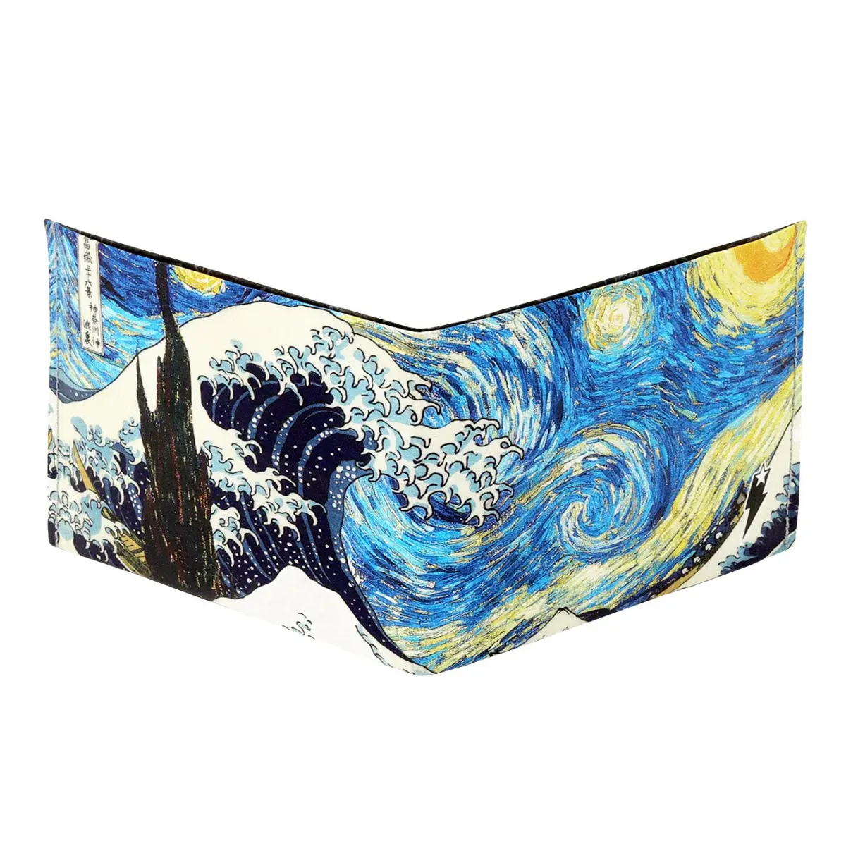 SUPERVEK Starry Wave Tyvek RFID Blocking Bifold Wallet | 13cm (5.1in) x 20cm (7.9in) x 1cm (0.4in) - main product image