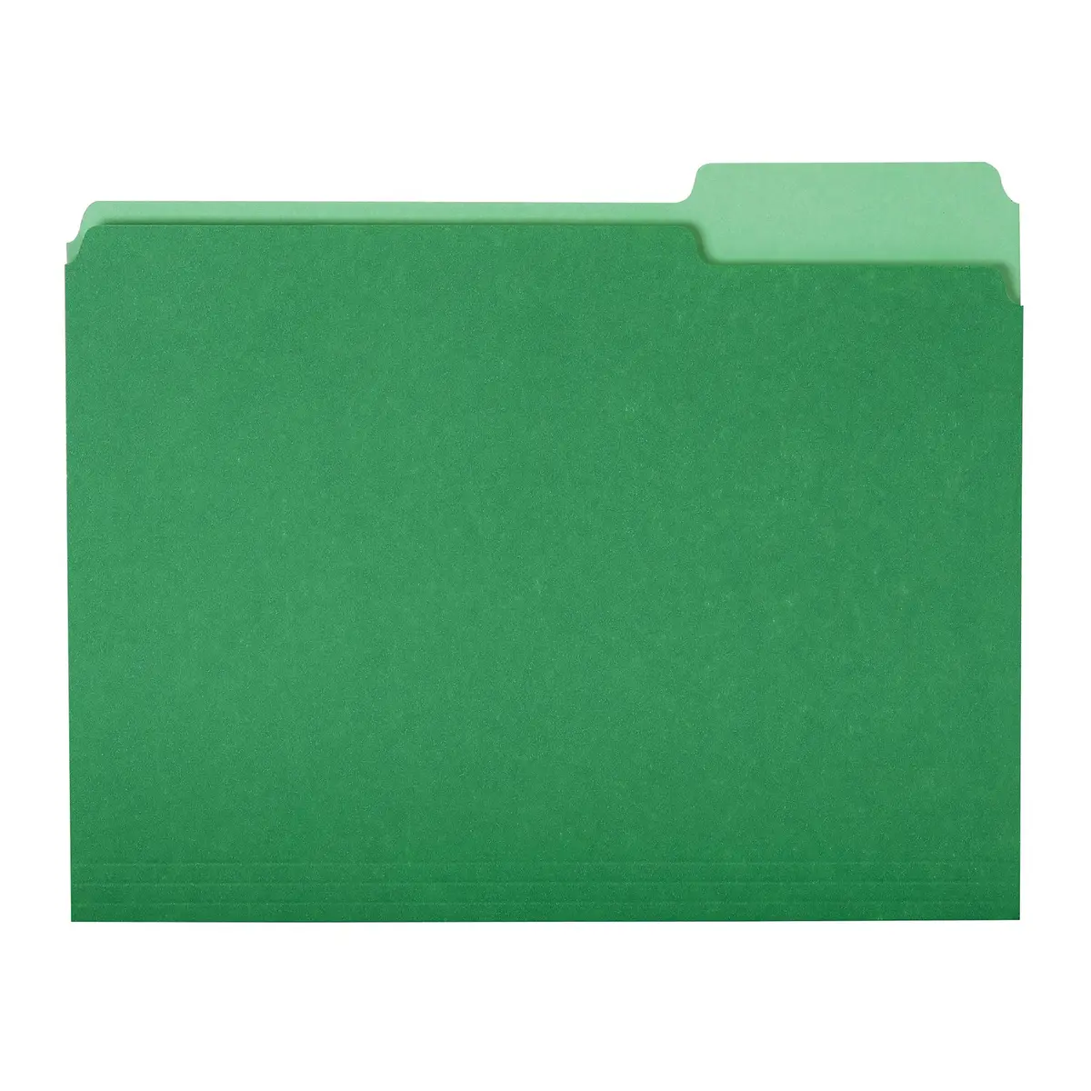 Amazon Basics File Folders for Organization, Letter Size, 1/3 Cut Tab, Bright Green, 36-Pack | Durable Paper Folders for Office and School - main product image