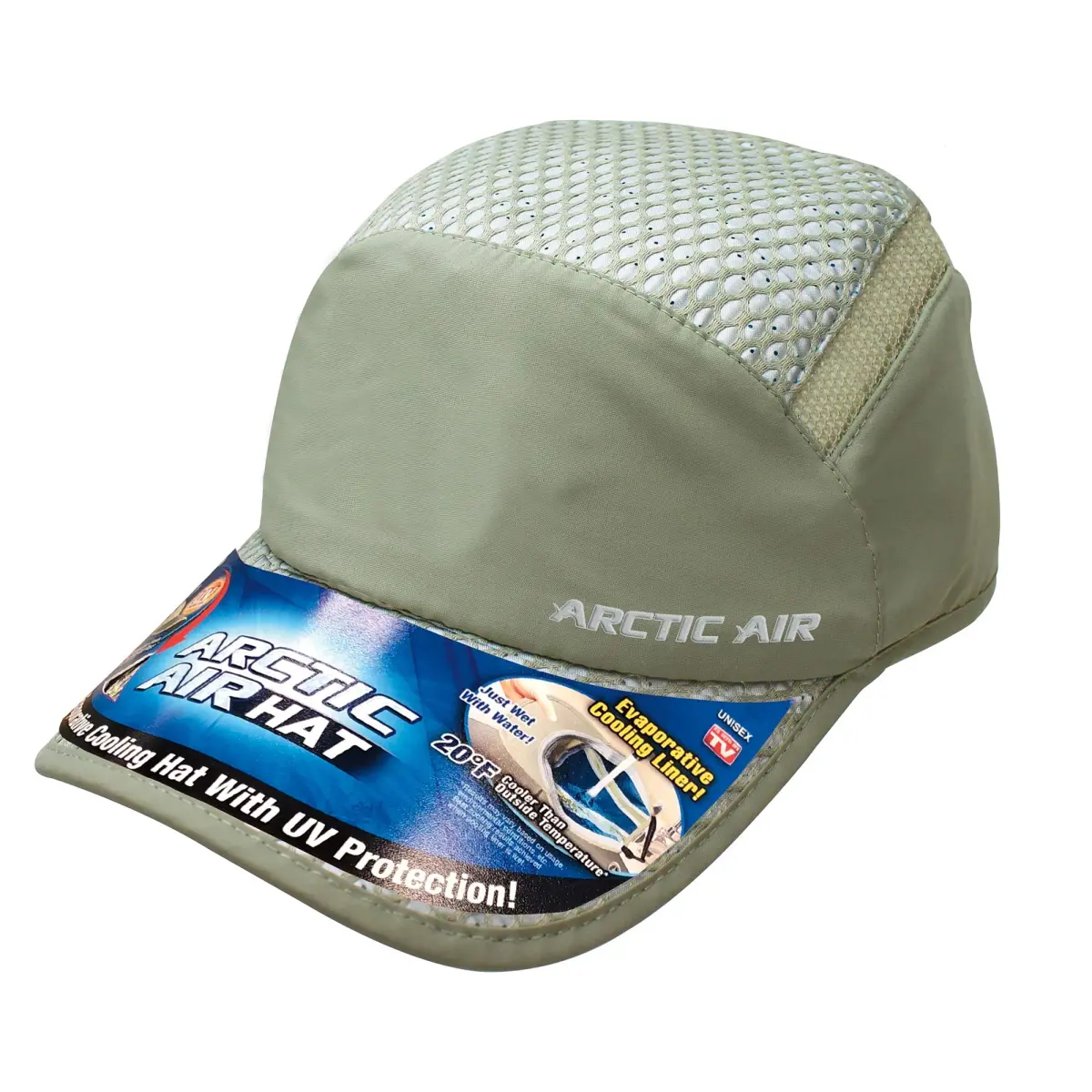 Arctic Air Evaporative Cooling Hat with UV Protection, Beige, 1 Unit | Stay Cool & Protected On The Go - view 2