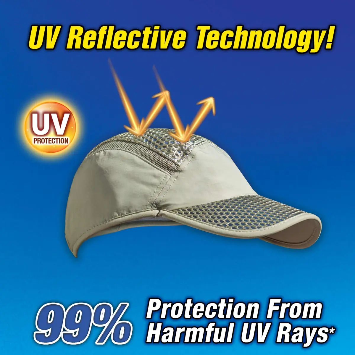 Arctic Air Evaporative Cooling Hat with UV Protection, Beige, 1 Unit | Stay Cool & Protected On The Go - view 4