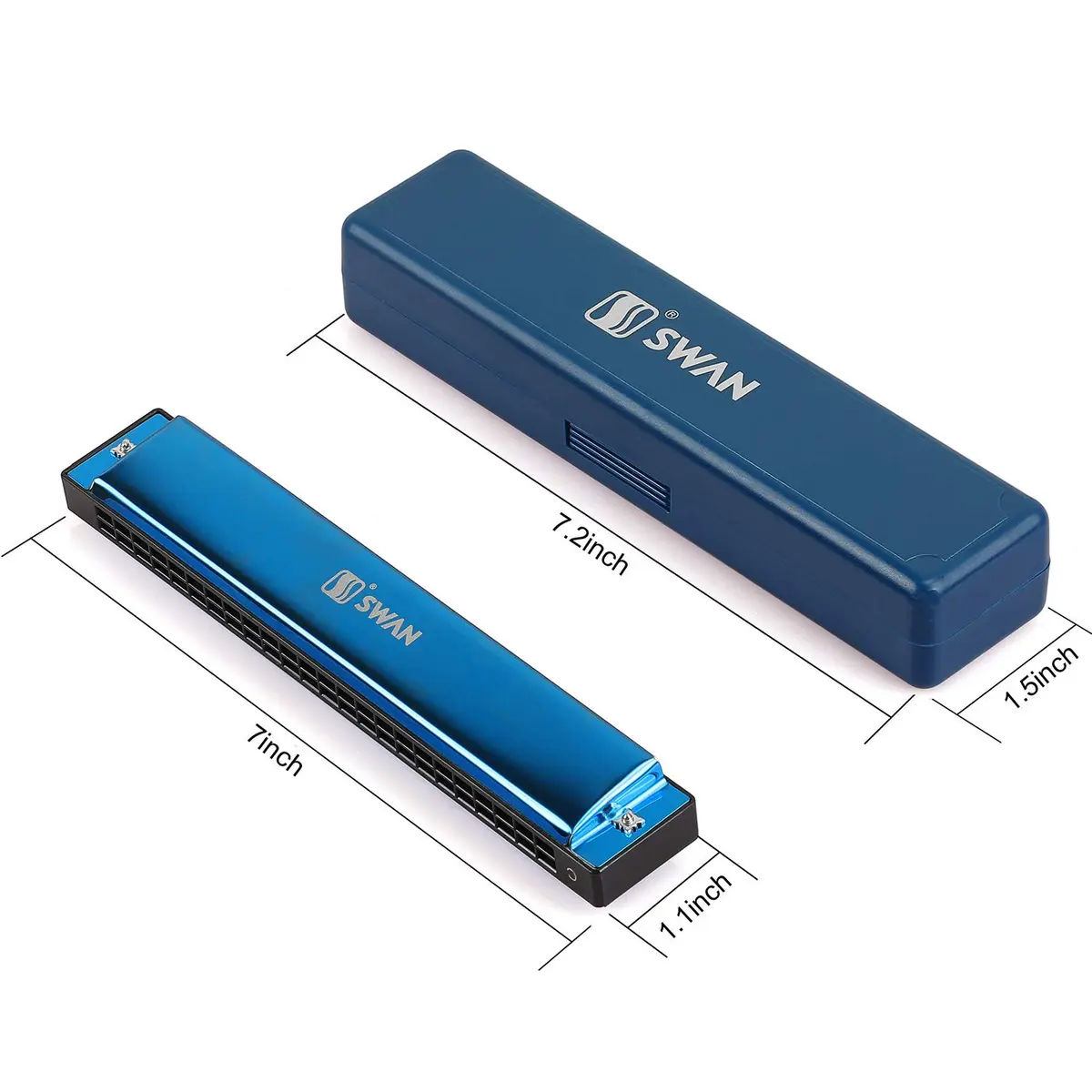 EastyGold Harmonica Mouthorgan 24 Hole C Key | Polyphonic Diatonic Instrument for Blues & Jazz - view 4