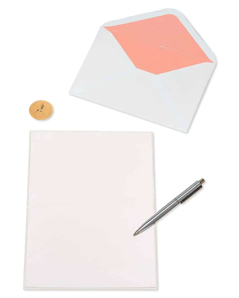 Papyrus Blank Mother's Day, Thinking of You Card (Cherry Blossoms) 13cm x 18cm | Floral Embellished Card - view 3