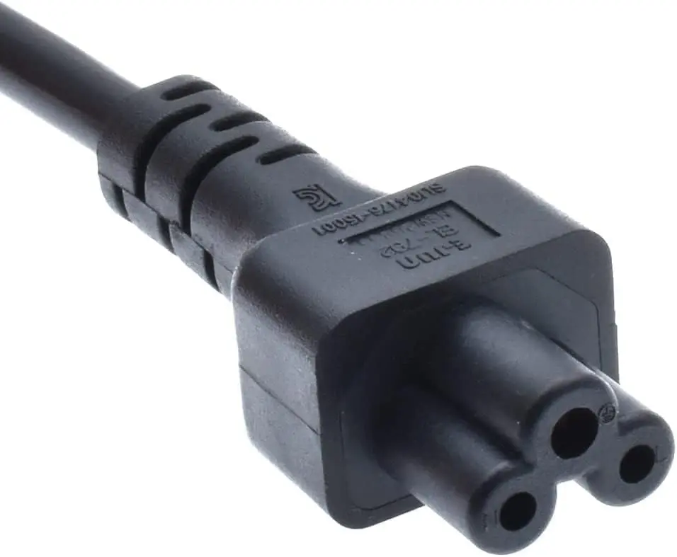Toptekits C14 to 2xC5 Y Splitter Power Cord 1ft (30cm) | IEC 320 C14 Male to Dual C5 Female Adapter Cable - view 6