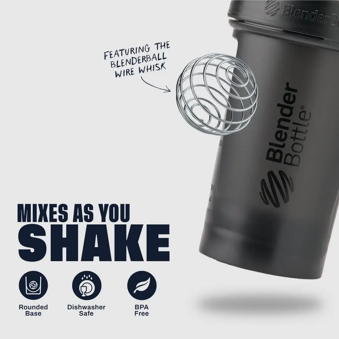 BlenderBottle Classic V2 Shaker Bottle 600ml (20 oz) | Patented Mixing System - view 3