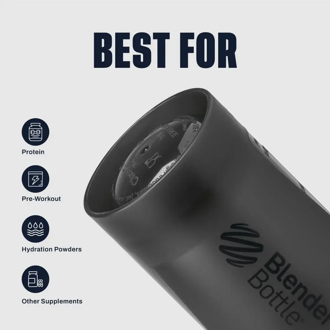 BlenderBottle Classic V2 Shaker Bottle 600ml (20 oz) | Patented Mixing System - view 4