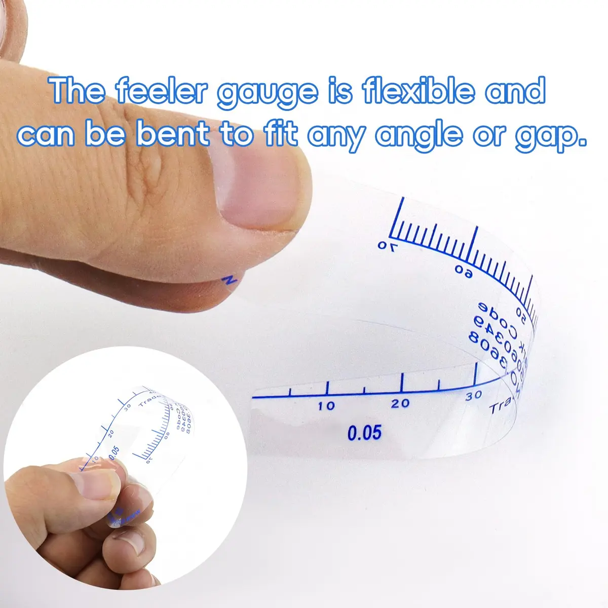 Rannb Plastic Feeler Gauge 0.05mm-3mm 21 Leaf | Metric Gap Measuring Tool - view 4