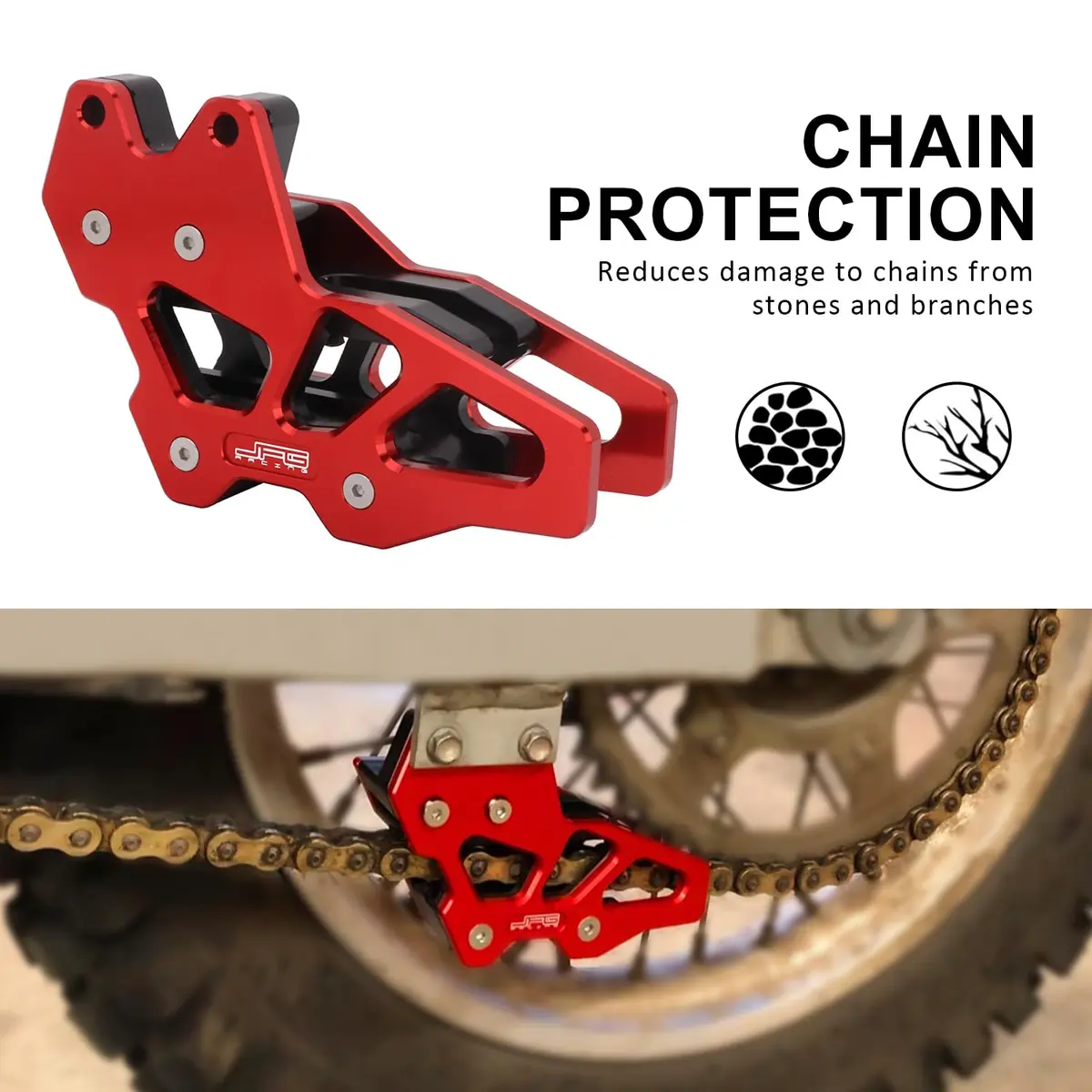 AnXin Motorcycle Chain Guide Guard Protector CNC for CRF150F 2003-2023 | Aluminum Alloy Chain Safety - view 7