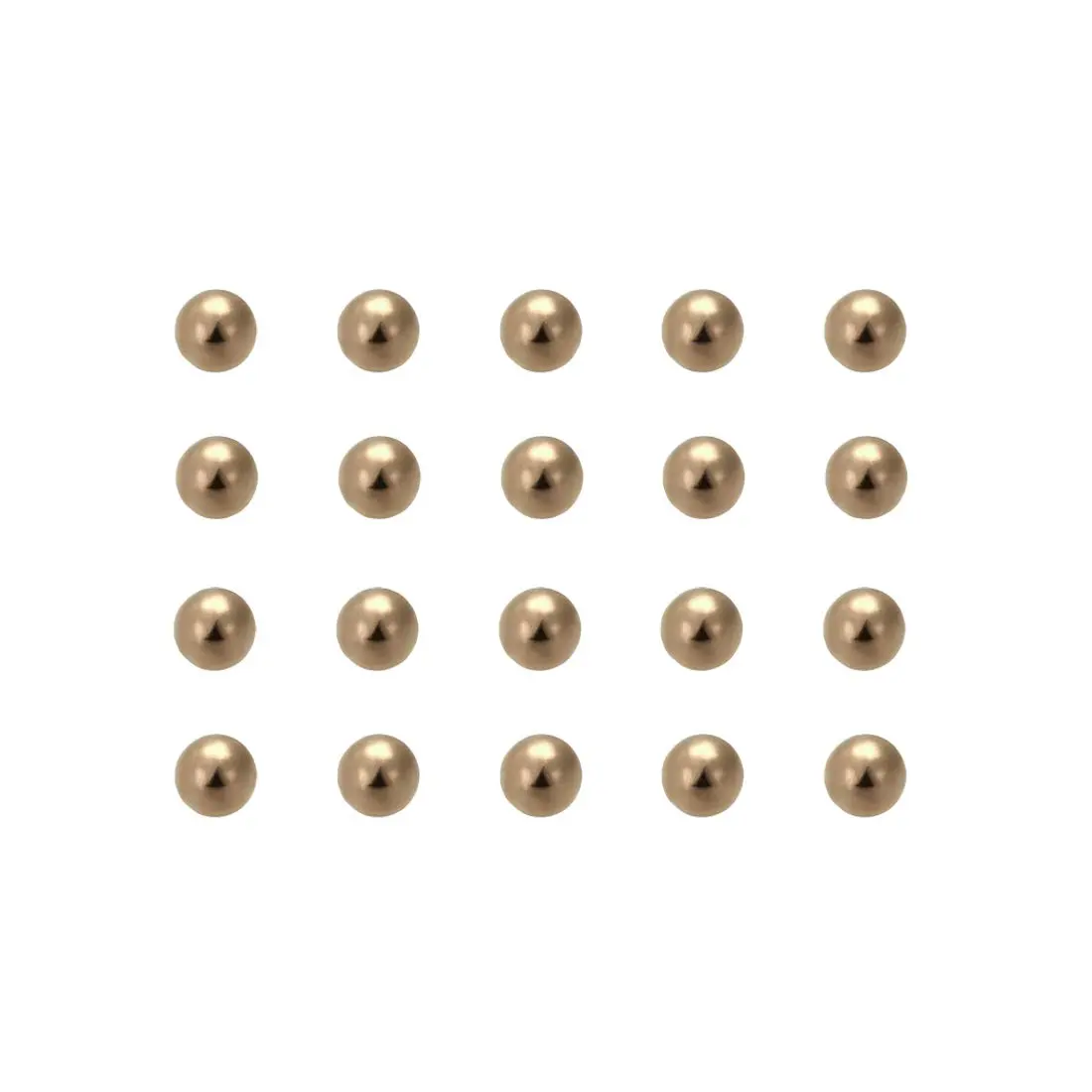 uxcell 2.8mm Brass Bearing Balls 100pcs | Corrosion-Resistant Precision Balls for Small-Size Applications - main product image
