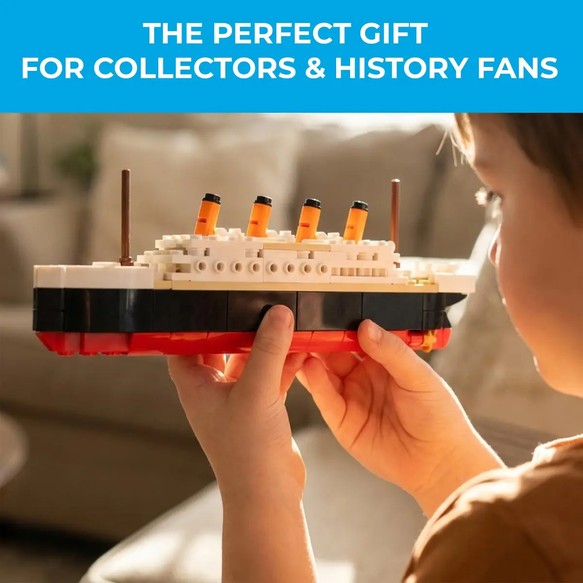 Brick Loot Titanic Building Set 390-Piece Historic Ocean Liner Brick Model | STEM Learning Toy - view 8