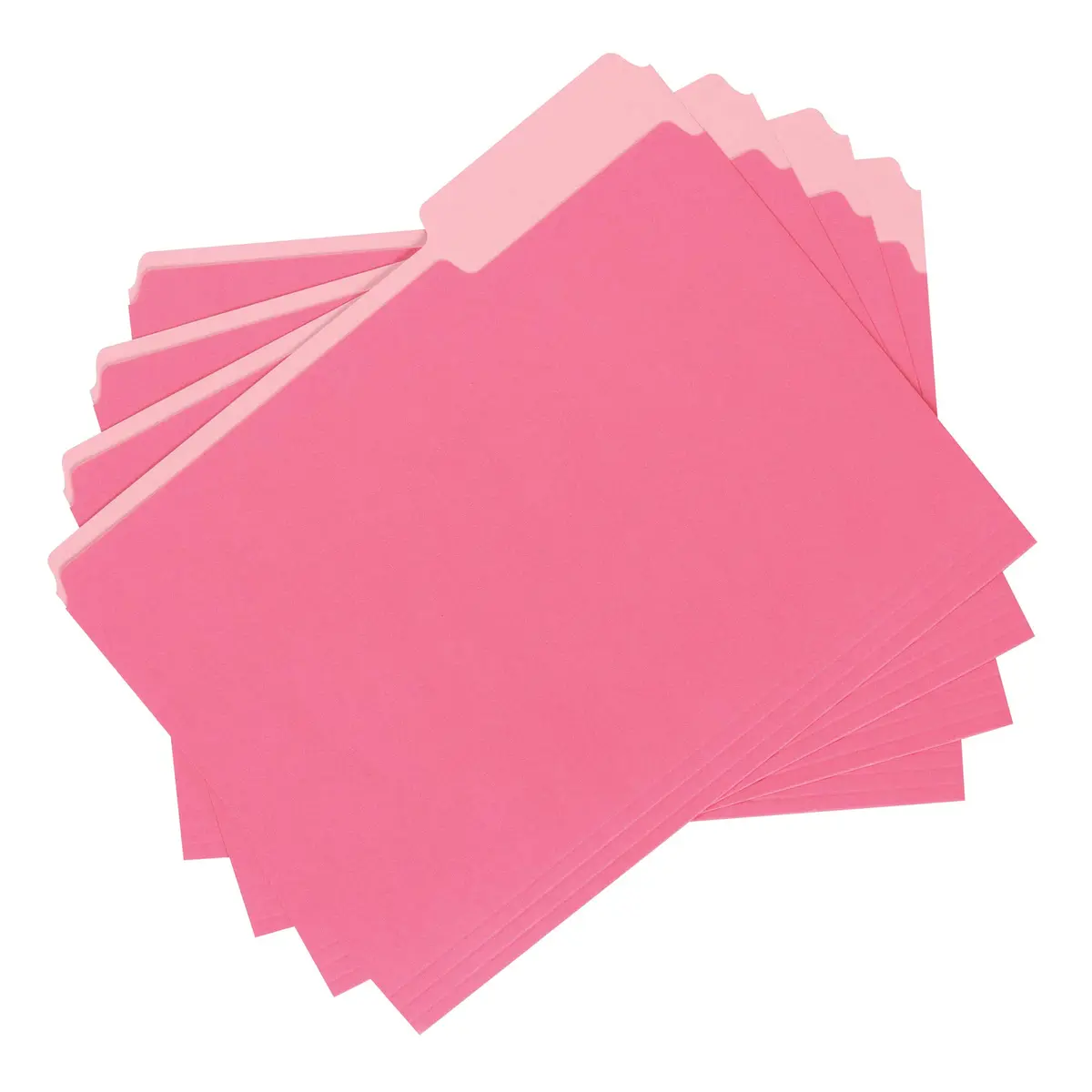 Amazon Basics File Folders for Organization, Letter Size, 1/3 Cut Tab, Pink, 36-Pack | Durable Paper Folders for Everyday Filing - view 4