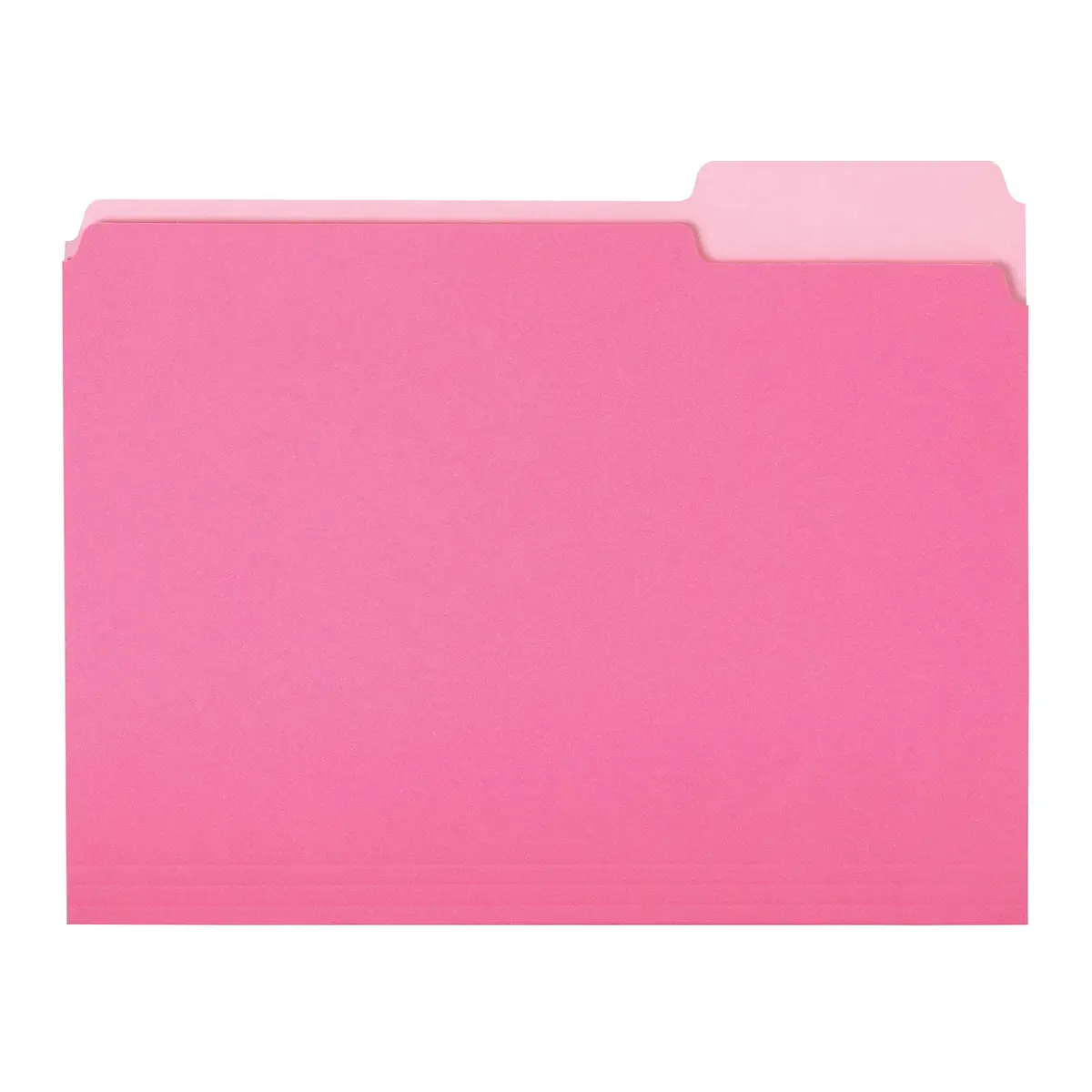 Amazon Basics File Folders for Organization, Letter Size, 1/3 Cut Tab, Pink, 36-Pack | Durable Paper Folders for Everyday Filing - main product image
