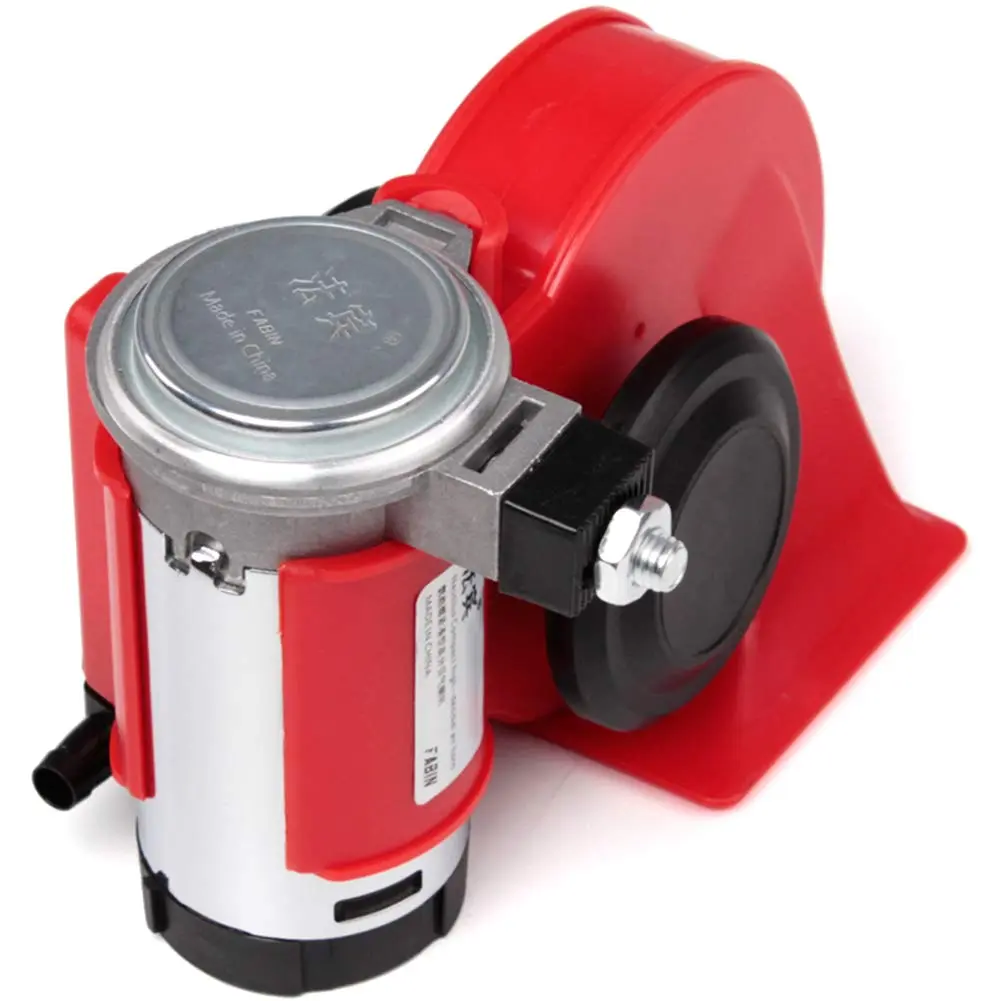 FARBIN 150dB Air Horn with Compressor 12V 1.87 lbs (Red Horn) | Loud Train Horn Kit for Trucks, Cars, Motorcycles - view 7