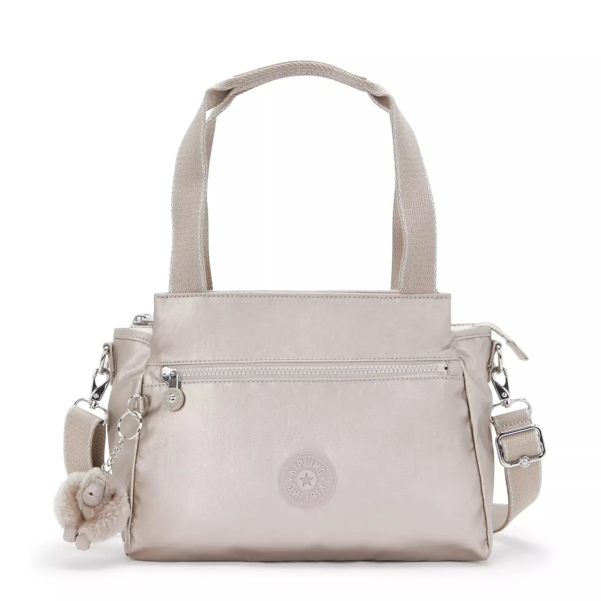 Kipling Elysia Crossbody Bag Lightweight Multi-Compartment Shoulder Bag | Water-Resistant Nylon, 11.5"L x 9"H x 5"D - main product image