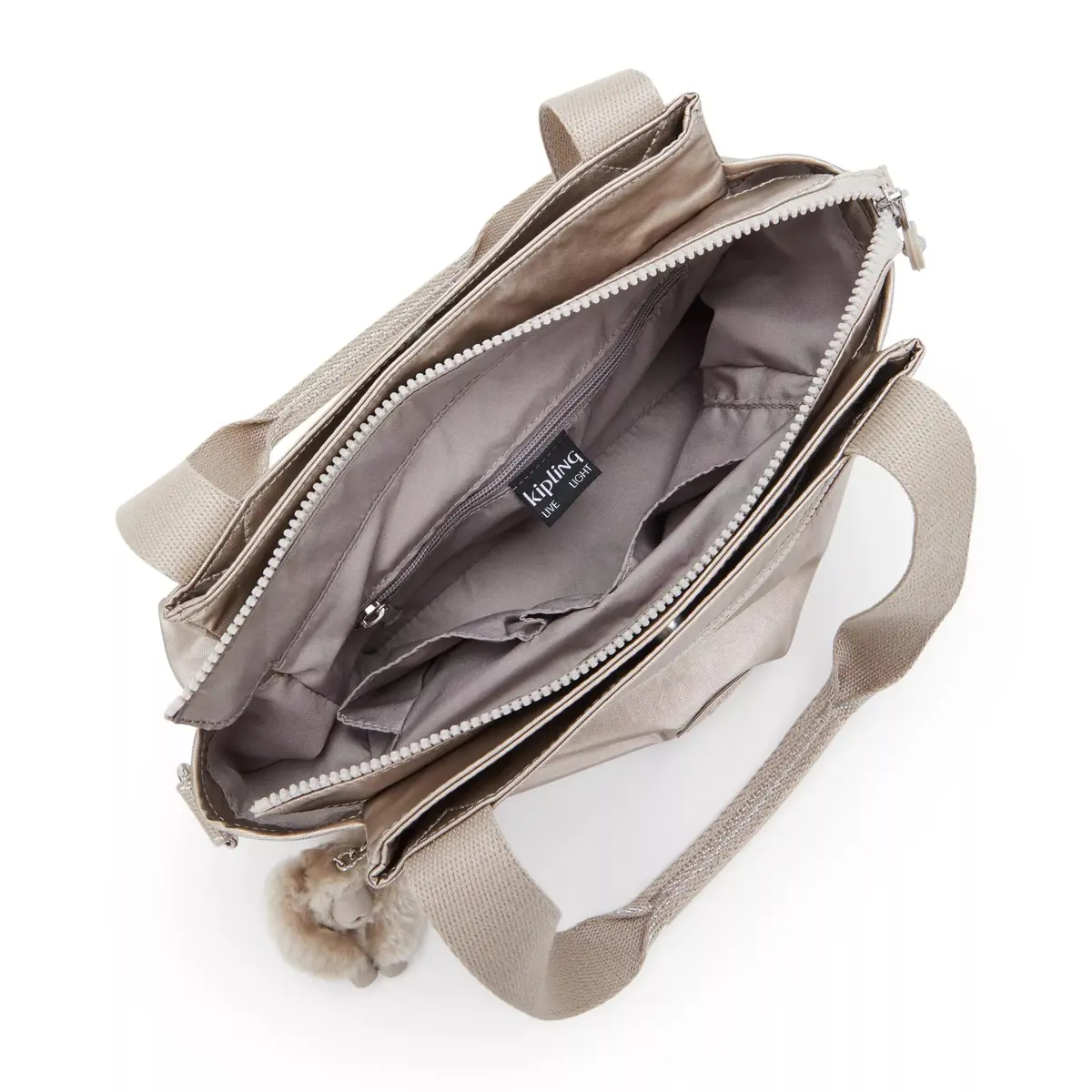 Kipling Elysia Crossbody Bag Lightweight Multi-Compartment Shoulder Bag | Water-Resistant Nylon, 11.5"L x 9"H x 5"D - view 6