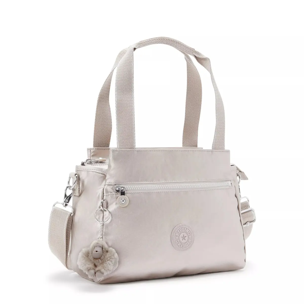 Kipling Elysia Crossbody Bag Lightweight Multi-Compartment Shoulder Bag | Water-Resistant Nylon, 11.5"L x 9"H x 5"D - view 7