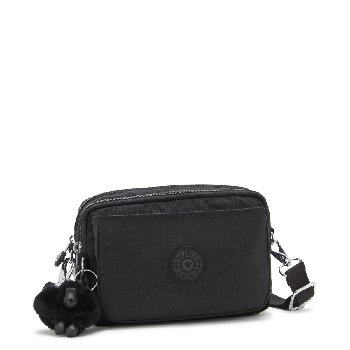 Kipling Women's Abanu Medium Crossbody Bag - Black Noir | Lightweight & Water Resistant - view 4