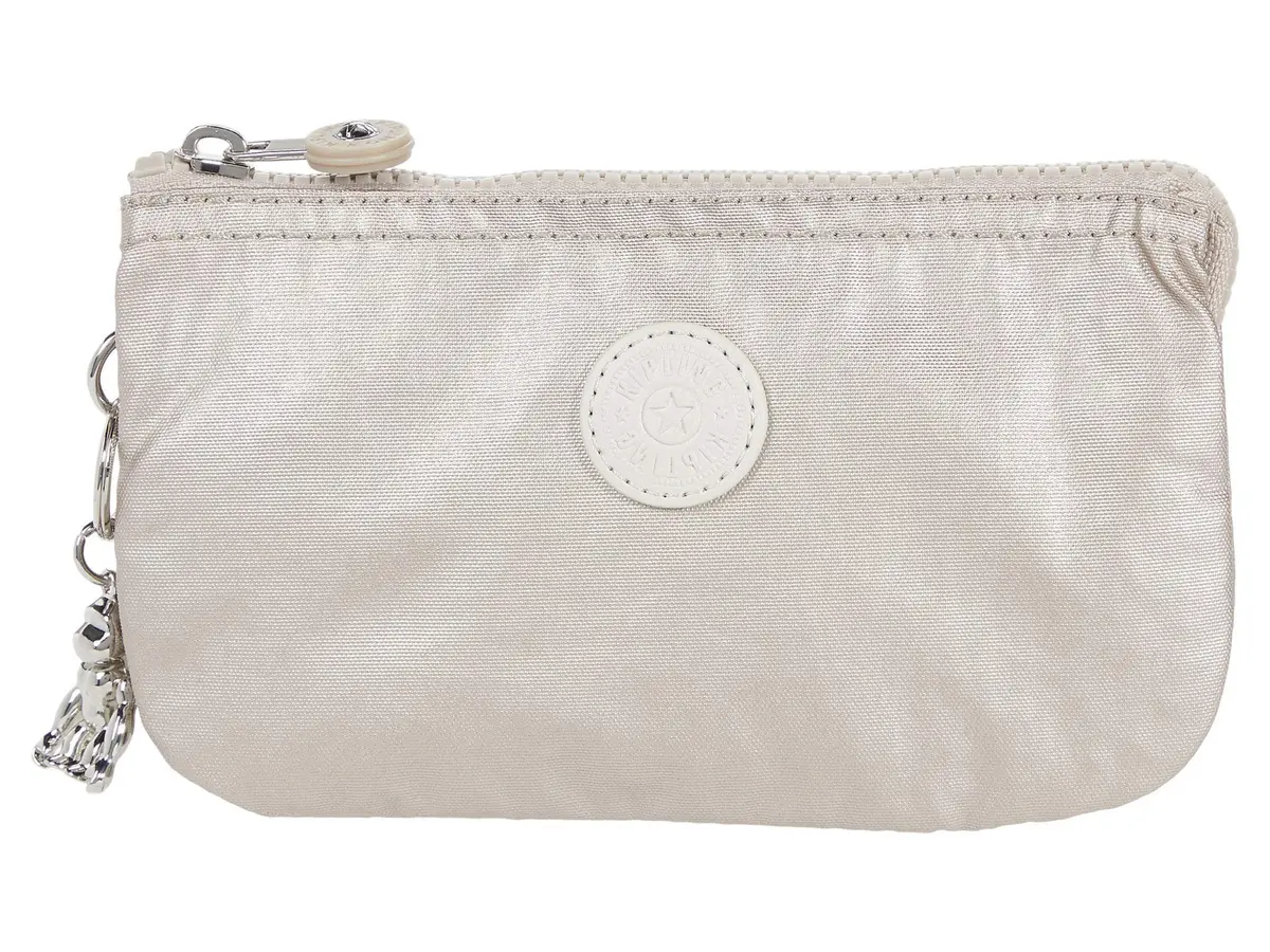 Kipling Women's Creativity Large Pouch Metallic Glow | 19cm (7.25in) x 11cm (4.25in) x 1.25cm (0.5in) - view 4