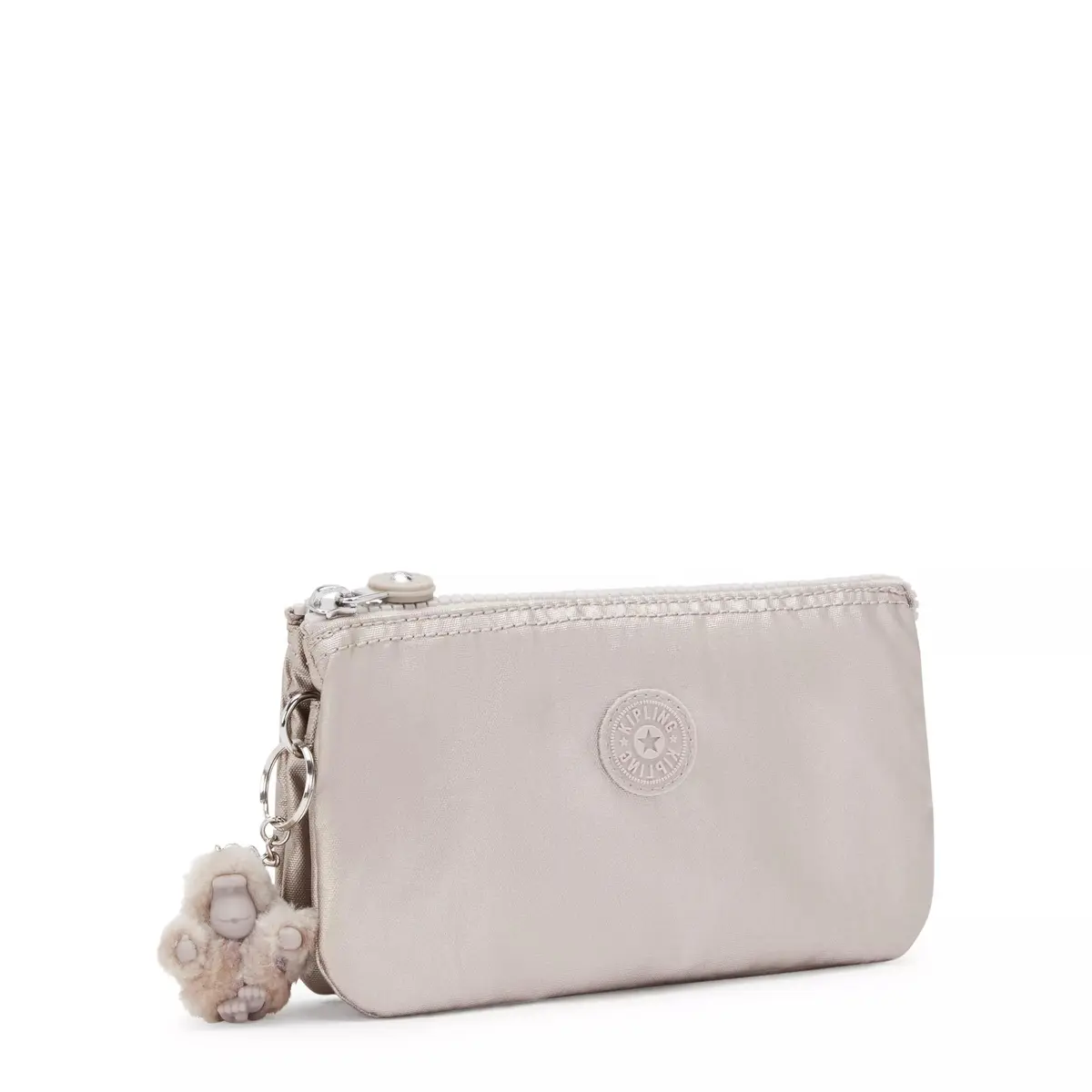Kipling Women's Creativity Large Pouch Metallic Glow | 19cm (7.25in) x 11cm (4.25in) x 1.25cm (0.5in) - view 5
