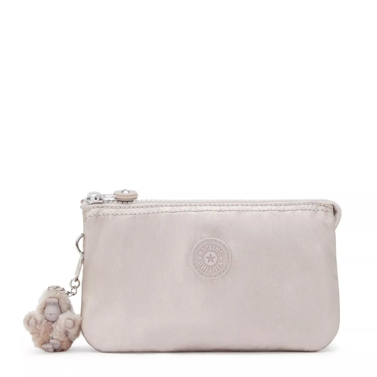 Kipling Women's Creativity Large Pouch Metallic Glow | 19cm (7.25in) x 11cm (4.25in) x 1.25cm (0.5in) - main product image