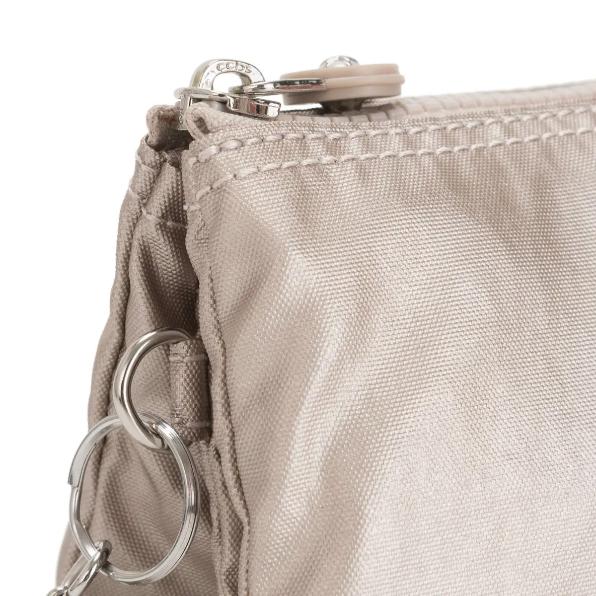 Kipling Women's Creativity Large Pouch Metallic Glow | 19cm (7.25in) x 11cm (4.25in) x 1.25cm (0.5in) - view 8