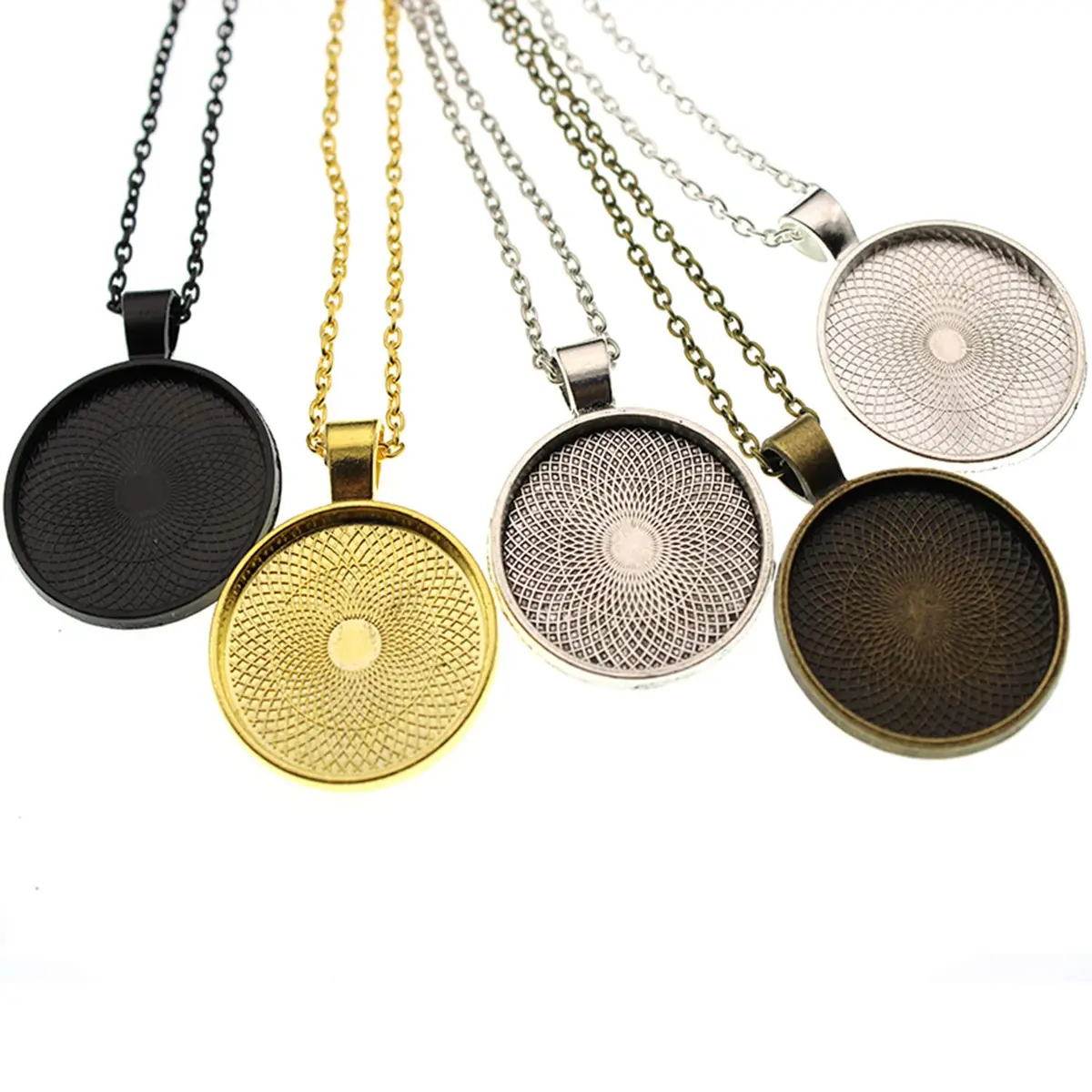 Lind Kitchen 25pcs Round Bezel Pendant Trays Setting 25mm | DIY Jewelry & Craft Base - view 5