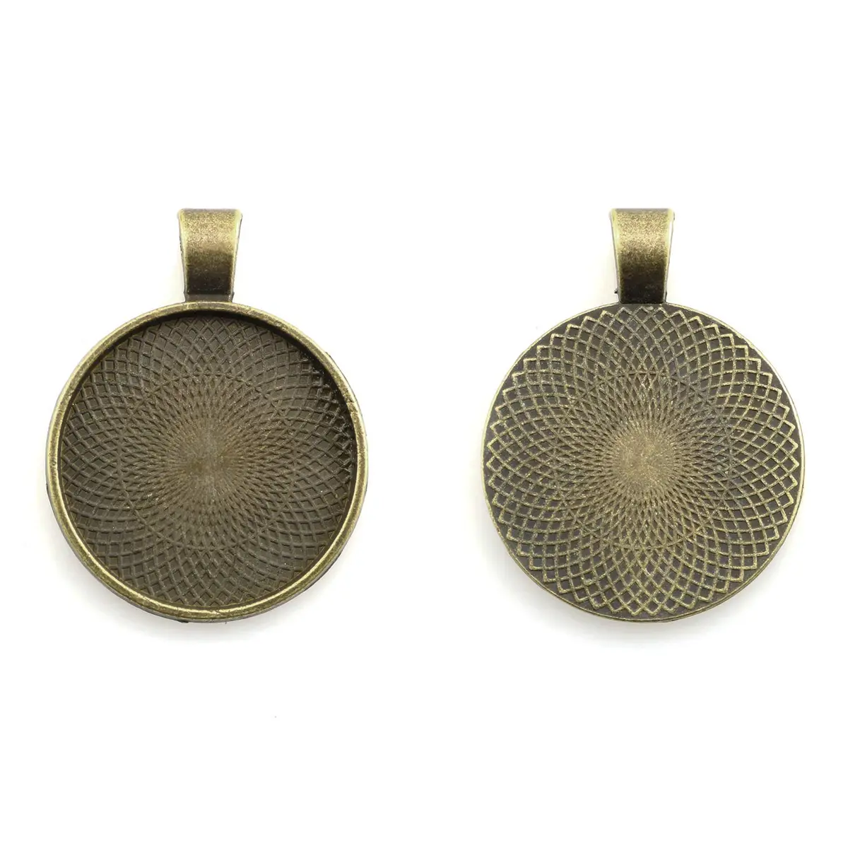 Lind Kitchen 25pcs Round Bezel Pendant Trays Setting 25mm | DIY Jewelry & Craft Base - view 2