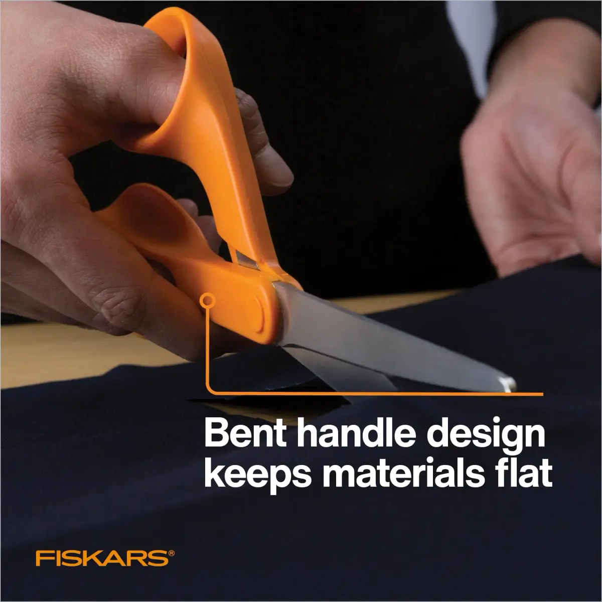 Fiskars Petite Original Orange-Handled Fabric Scissors 7 Inch (17.78 cm) | Precision Cutting for Sewing & Crafts - view 5