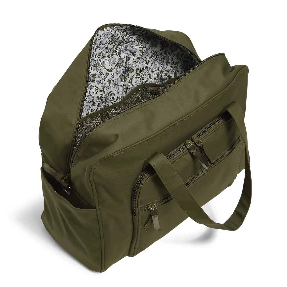 Vera Bradley Cotton Weekender Travel Bag | Sustainable Recycled Cotton, 30L Capacity, Water-Resistant, Adjustable Strap - view 3