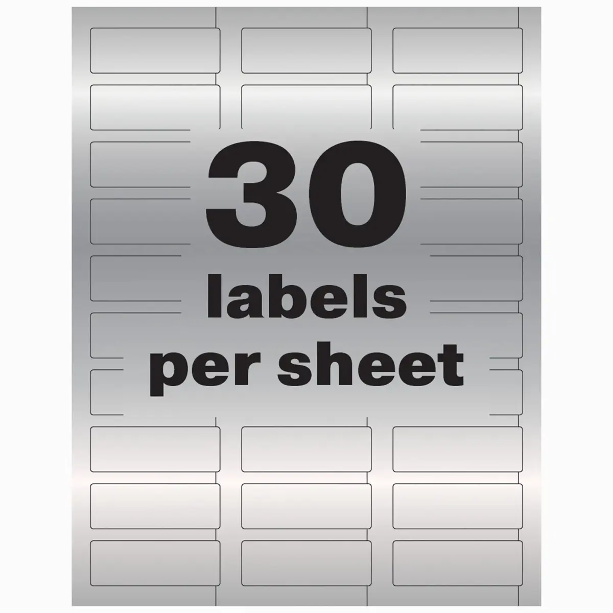 Avery Metallic Asset Tag Labels 3/4" x 2" | 240 Waterproof Labels for Laser Printers - view 6