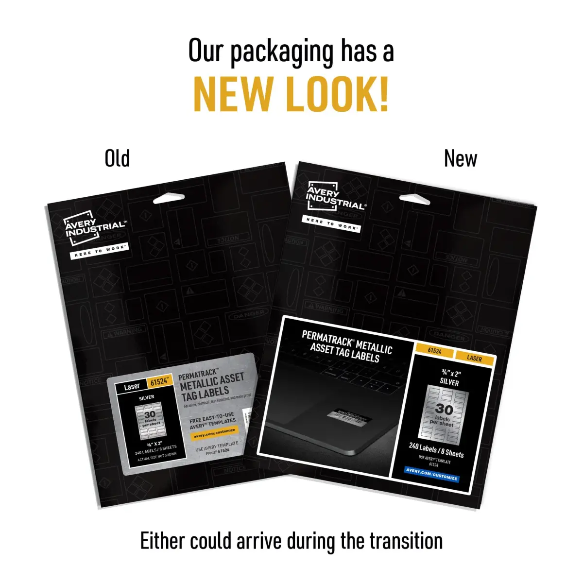 Avery Metallic Asset Tag Labels 3/4" x 2" | 240 Waterproof Labels for Laser Printers - view 2