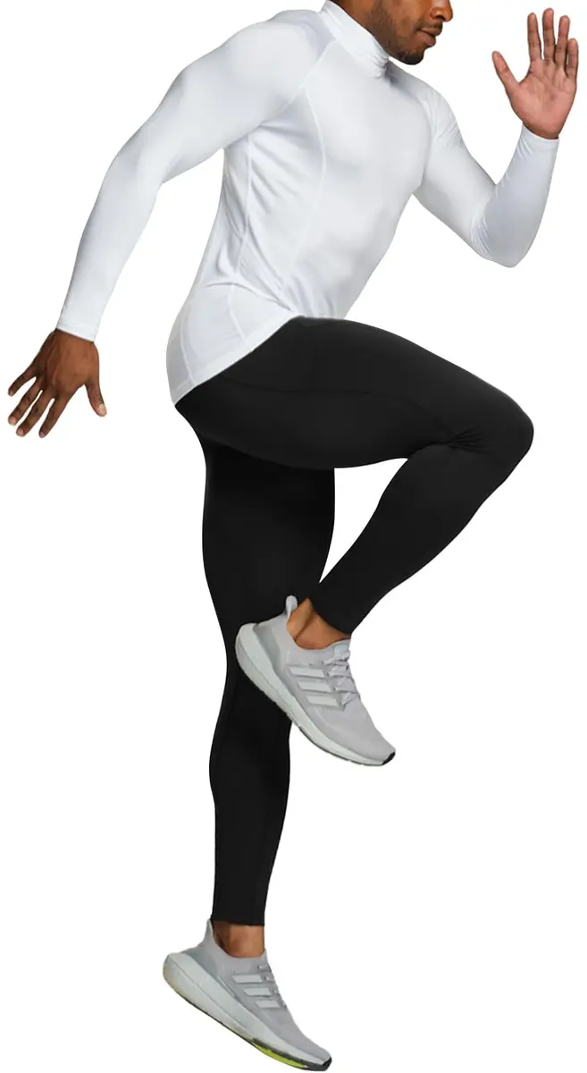 TSLA Men's Thermal Long Sleeve Compression Shirts | Mock/Turtleneck Winter Sports Base Layer Top, Small - view 8
