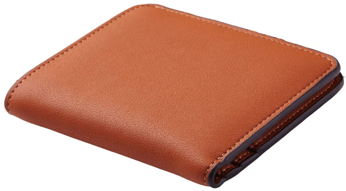 Toughergun Women's Slim Leather Bifold Wallet with RFID Protection - 13 ReNapa Tan - view 3