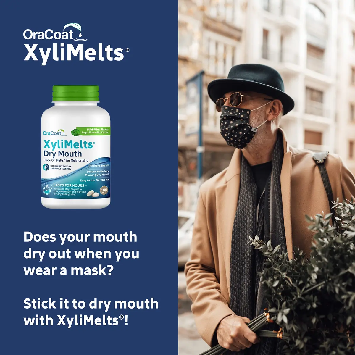 Oracoat XyliMelts Dry Mouth Relief Discs Mild Mint 100 Count | Medication for Dry Mouth Symptoms - view 9