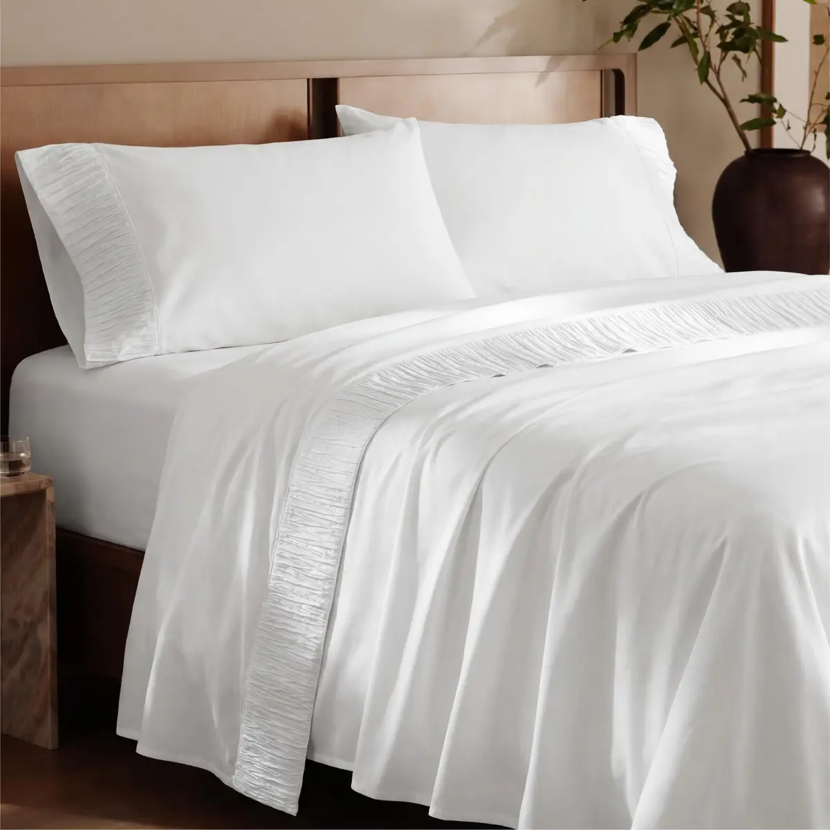 Bedsure King Size Sheets Set - 4 Pieces Soft, Breathable, Cooling Bed Sheet - main product image