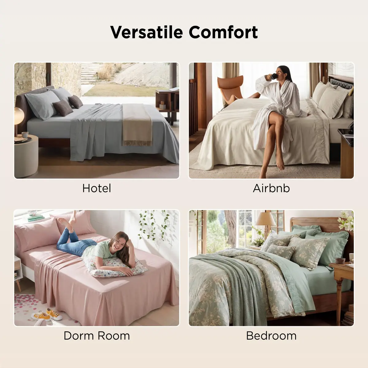 Bedsure King Size Sheets Set - 4 Pieces Soft, Breathable, Cooling Bed Sheet - view 5