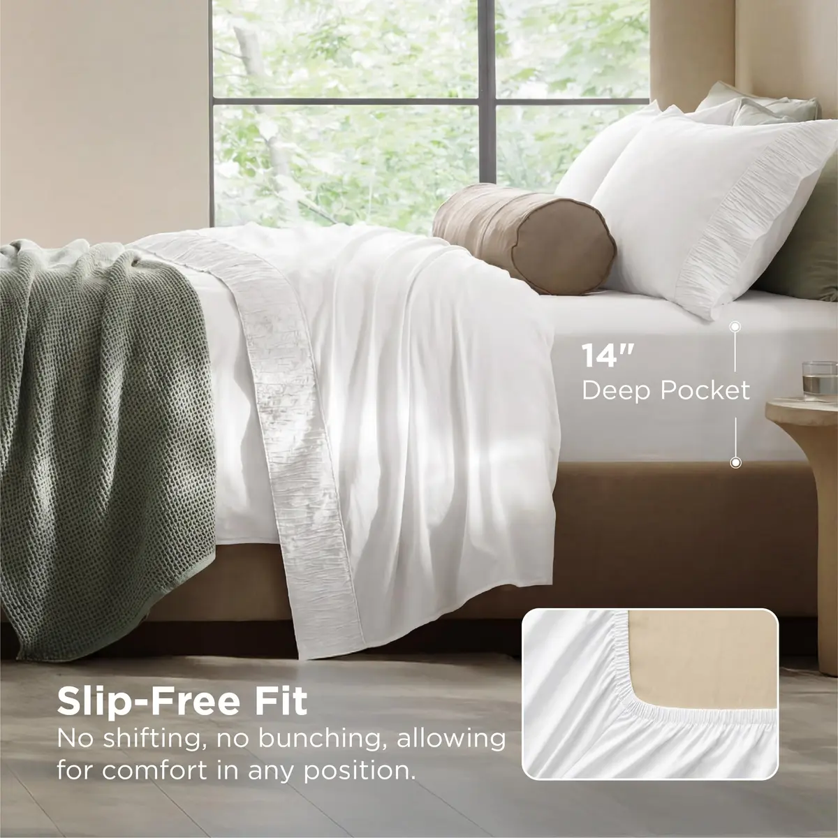 Bedsure King Size Sheets Set - 4 Pieces Soft, Breathable, Cooling Bed Sheet - view 4