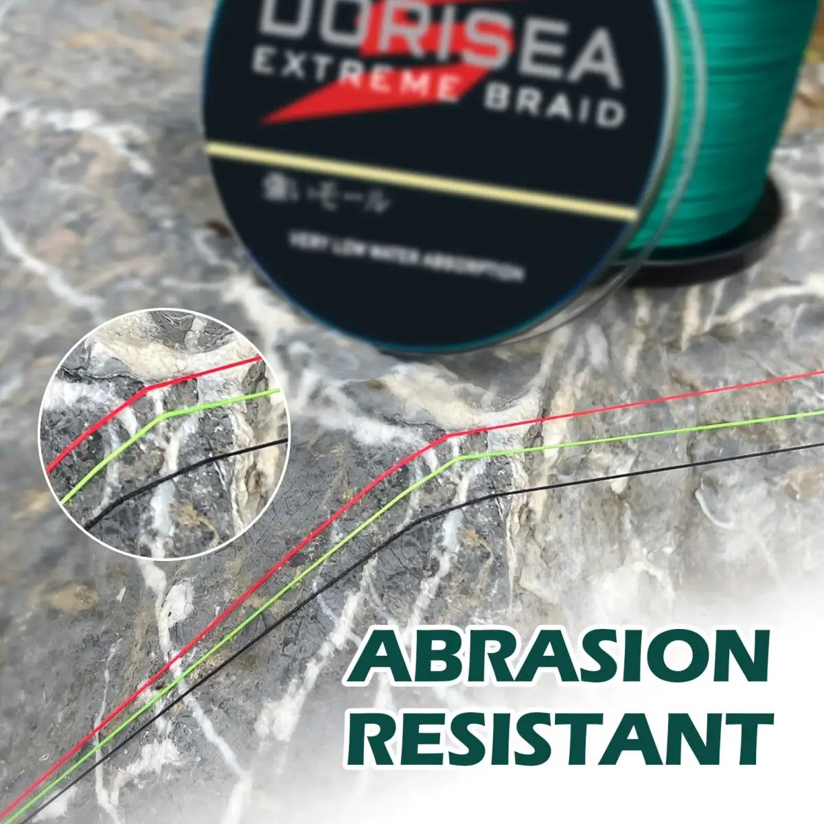 Dorisea Extreme Braid 40lb/0.32mm Black Braided Fishing Line 100m (109 Yards) | Zero Stretch Superline - view 7