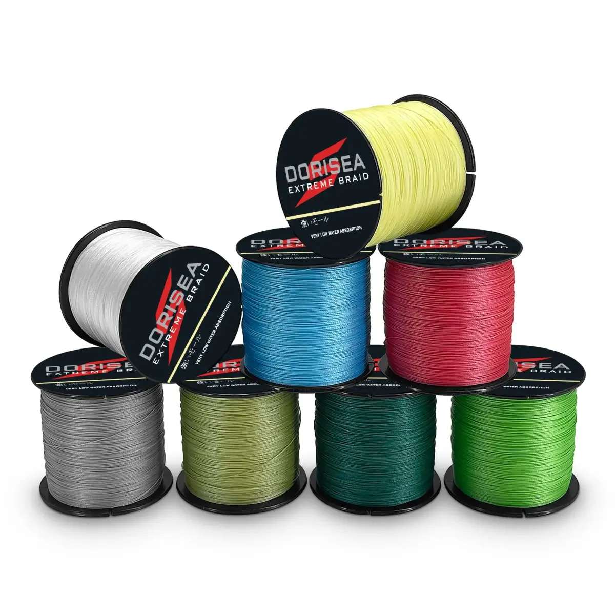 Dorisea Extreme Braid Black Braided Fishing Line 100m (109Yards) 80lb | Zero Stretch & High Abrasion Resistance - view 9