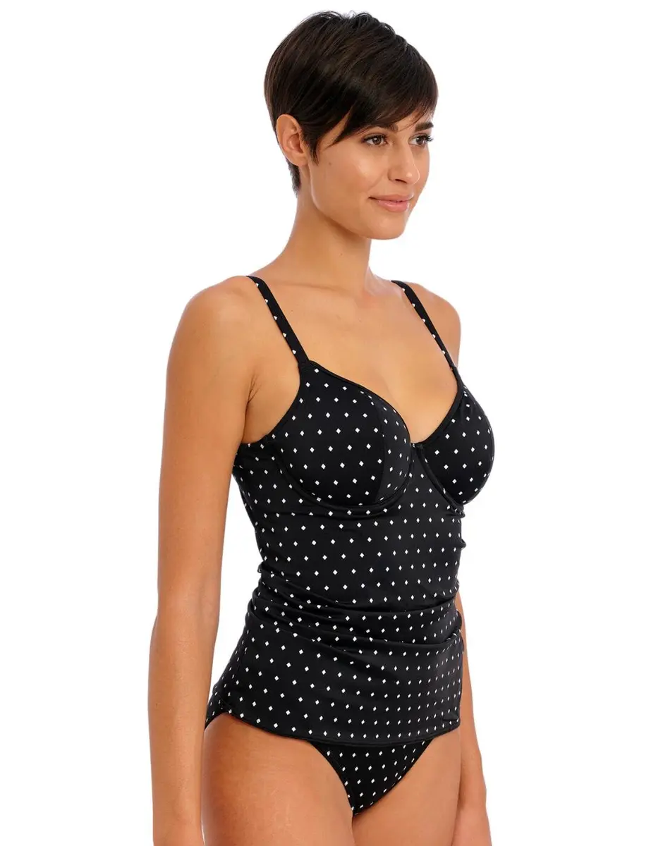 Freya Women's Jewel Cove Underwire Plunge Tankini 30F Nylon Blend Support - view 5