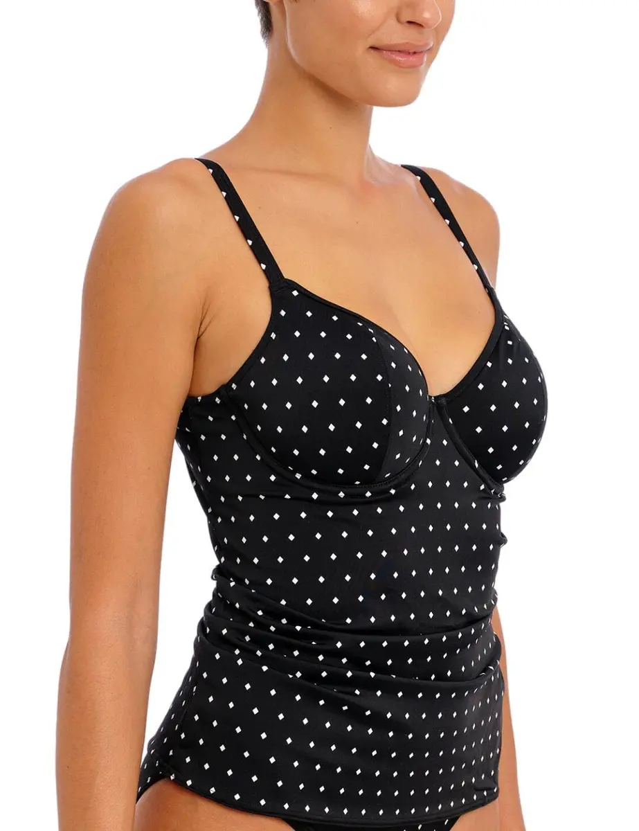 Freya Women's Jewel Cove Underwire Plunge Tankini 30F Nylon Blend Support - view 4