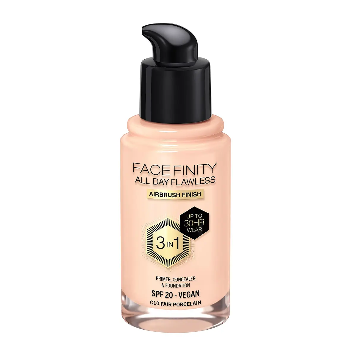Max Factor Facefinity 3-in-1 SPF 20 Foundation 30 ml | Flawless Matte Finish with SPF Protection - main product image