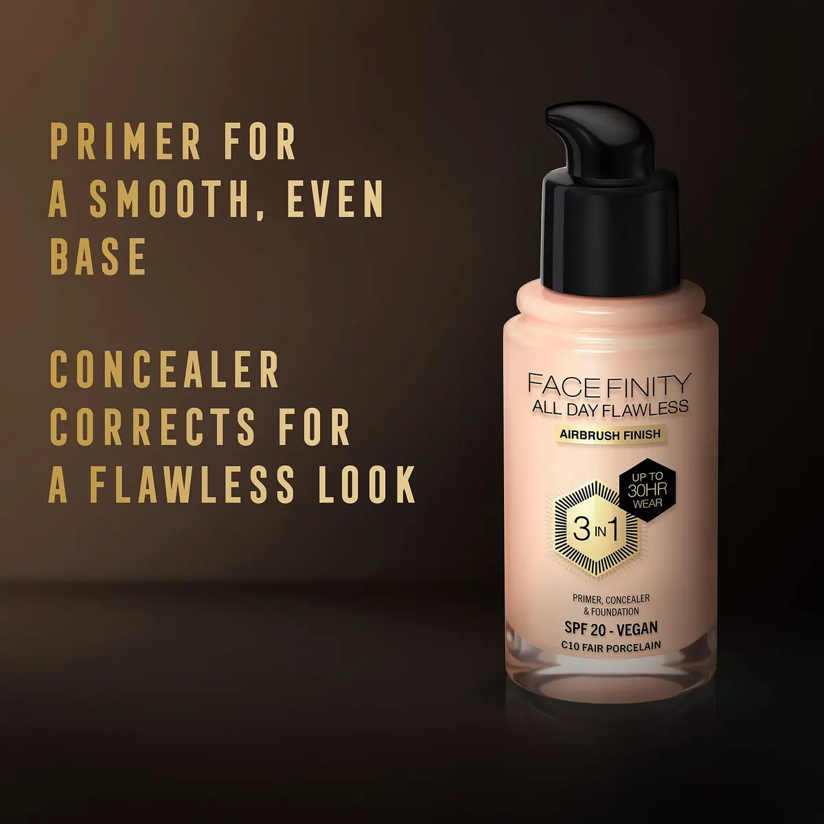 Max Factor Facefinity 3-in-1 SPF 20 Foundation 30 ml | Flawless Matte Finish with SPF Protection - view 7